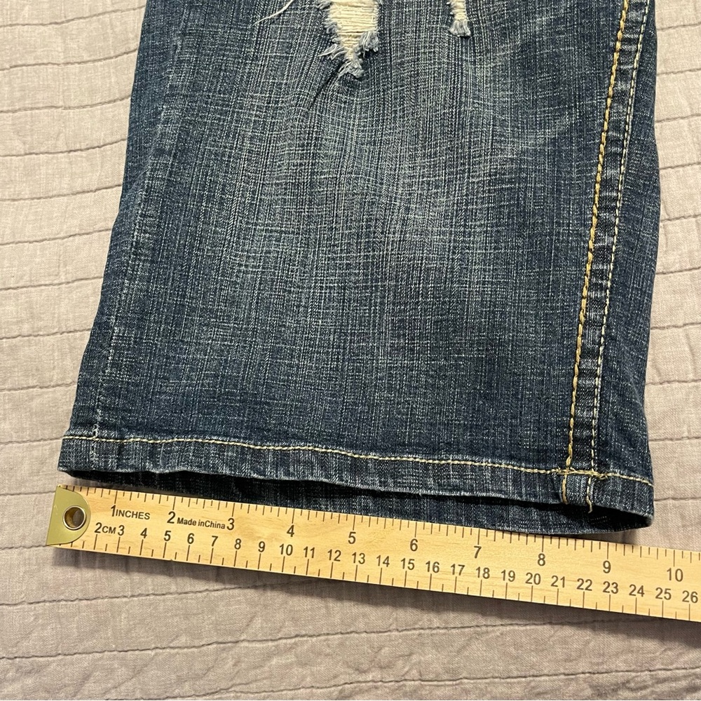 Hydraulic Jean Bermuda Shorts Women's Size 14 Distressed - Picture 6 of 8